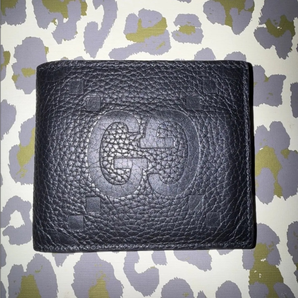 Gucci jumbo GG Black Leather Wallet